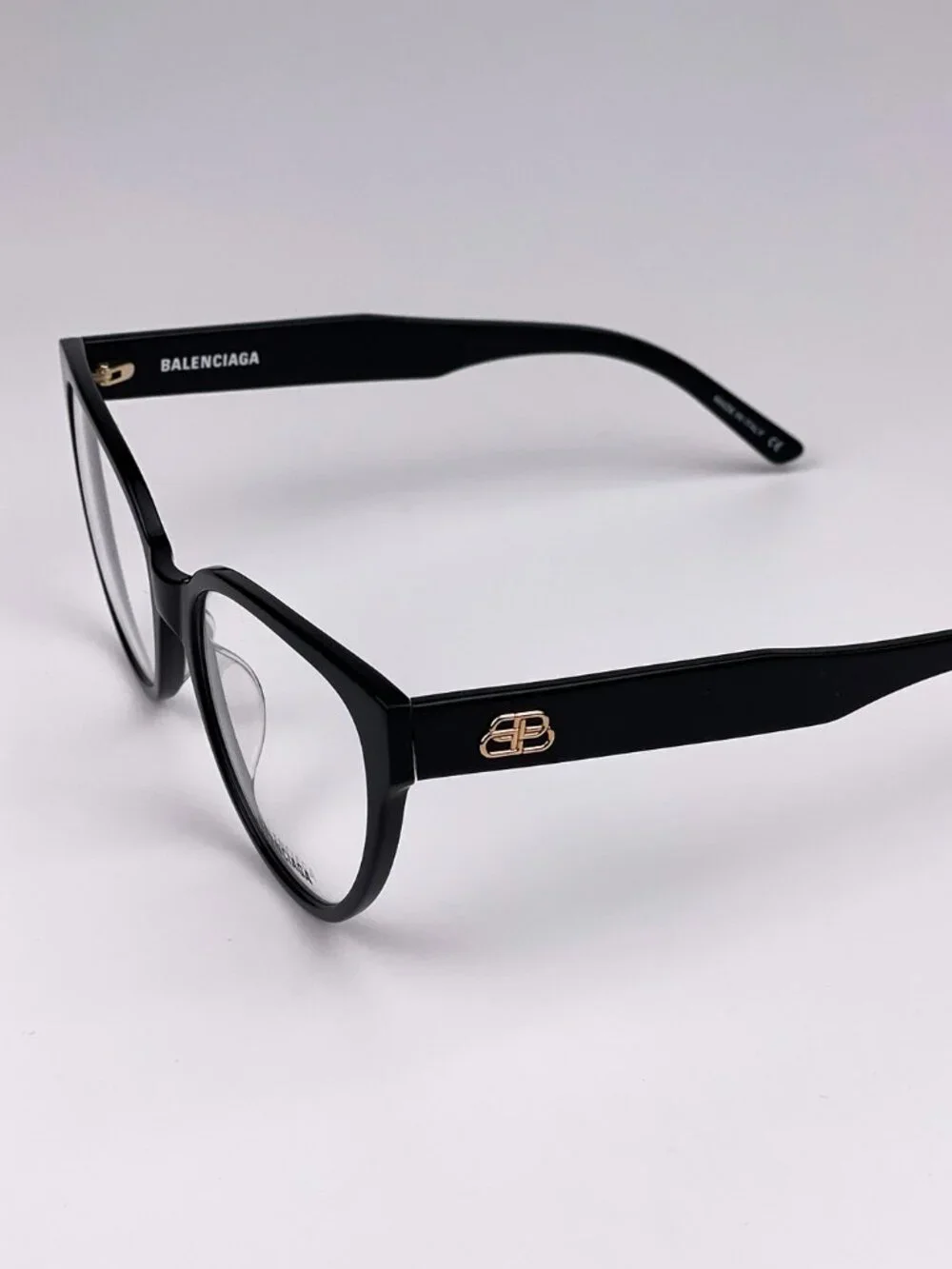 BALENCIAGA BB0064O 001 BLACK CAT EYE EYEGLASSES